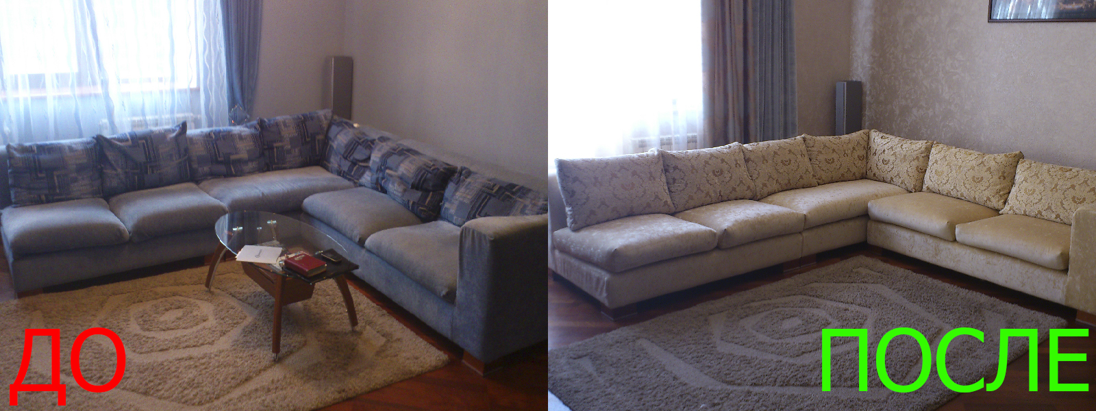 Обтяжка углового дивана в Керчи от опытных мастеров компании MebelProfi - 100% гарантия
